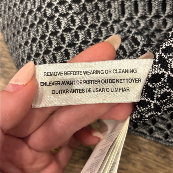 MICHAEL Michael Kors Black and White Textured Dress - Picture 13 of 15